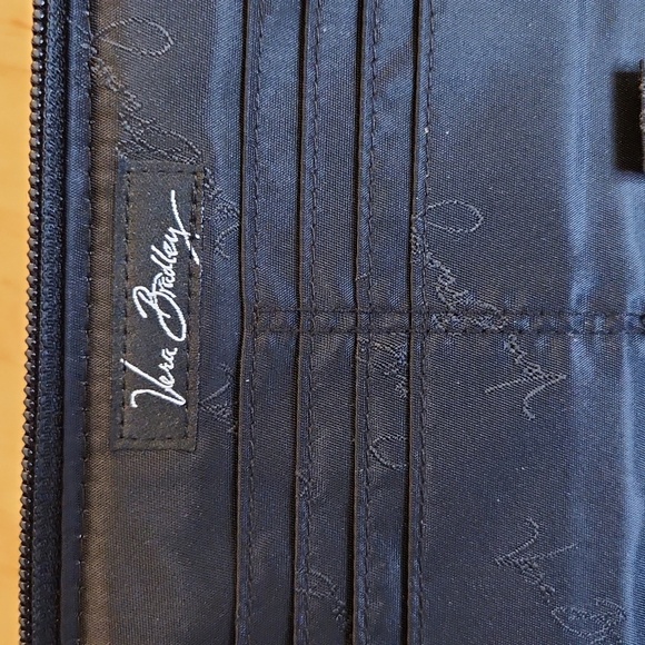 Vera Bradley Floral Wallet Black EUC - Picture 5 of 7